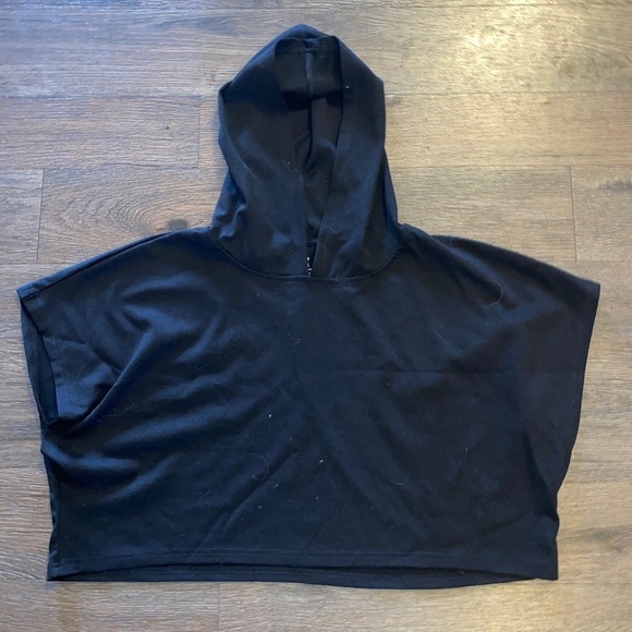 Cut the Frills small / medium hooded sleeveless cropped hoodie - Picture 1 of 5